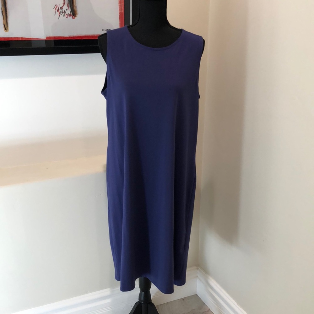 NWT Eileen Fisher Stretch Cotton Dress